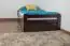 Single bed / Storage bed K1/1n "Easy Premium Line" incl. 2 drawer and cover plates, chocolate brown - 90 x 200 cm 