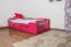 Single bed / Storage bed K1/1n "Easy Premium Line" incl. 2 drawer and cover plates, pink varnished - 90 x 200 cm 