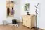 Garderobe solid, natural pine wood Junco 340 - Dimensions 150 x 70 x 33 cm
