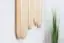Garderobe solid, natural pine wood Junco 341 – Dimensions 150 x 60 x 33 cm