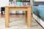 Coffee table Pirol 119, solid oak, Nature  - Measurements 50 x 60 x 60 cm (H x W x D)