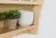 Wall shelf solid, natural pine wood Junco 337 - Dimensions 48 x 64 x 24 cm