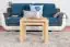 Coffee table solid, natural pine wood Junco 485 – Dimensions 50 x 60 x 60 cm
