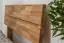 Platform bed / Solid wood bed Wooden Nature 01, oak wood, oiled - 140 x 200 cm