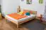 Futon bed / Solid wood bed Wooden Nature 03, heartbeech wood, oiled - size 160 x 200 cm