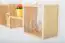 Wall shelf solid, natural pine wood Junco 285 - Dimensions 30 x 160 x 20 cm