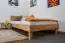 Futon bed / Solid wood bed Wooden Nature 03, heartbeech wood, oiled - size 120 x 200 cm