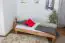 Futon bed / Solid wood bed Wooden Nature 04, heartbeech wood, oiled - size 120 x 200 cm