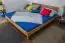Futon bed / Solid wood bed Wooden Nature 03, heartbeech wood, oiled - size 200 x 200 cm