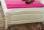 Kid/Youth bed pine solid wood white lacquered 80, incl. Slat grate - lying surface 100 x 200 cm