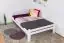 Youth bed ' Easy Premium Line ® ' K5, 140 x 200 cm Beech solid wood white lacquered