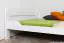 Single / Guest bed ' Easy Premium Line ® ' K5, 160 x 200 cm Beech solid wood white lacquered