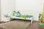 Kid/Youth bed pine solid wood white lacquered 78, incl. Slat grate - Lying surface 90 x 200 cm