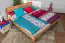 Futon bed / Solid wood bed Wooden Nature 02, heartbeech wood, oiled - size 180 x 200 cm
