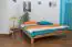 Futon bed / Solid wood bed Wooden Nature 04, heartbeech wood, oiled - size 180 x 200 cm