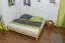 Futon bed / Solid wood bed Wooden Nature 04, heartbeech wood, oiled - size 180 x 200 cm