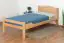 Kid / youth bed ' Easy Premium Line ® ' K1/Voll 90 x 190 cm solid beech wood natural