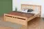 Youth bed ' Easy Premium Line ® ' K8/1 with 1 cover panel incl. 180 x 200 cm Beech solid wood natural 