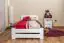 Children's bed / Youth bed A7, solid pine wood, white, incl. slats - 90 x 200 cm
