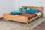 Youth Bed Wooden Nature 141 Beech Solid Natural - 160 x 200 cm (W x L)