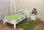 Single bed / Guest bed A5, solid pine wood, white, incl. slats - 90 x 200 cm