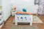 Children's / Youth bed A22, solid pine wood, white finish, incl. slats - 90 x 200 cm 