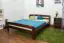 Children's bed / Youth bed A6, solid pine wood, nut finish, incl. slatted frame - 160 x 200 cm 