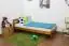 Children's bed / Youth bed A7, solid pine wood, oak finish, incl. slatted frame - 90 x 200 cm