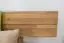 Platform bed / Solid wood bed Wooden Nature 01, oak wood, oiled - 200 x 200 cm
