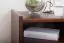 Bedside table Lotta 10, Colour: Walnut / White, solid pine wood - Measurements: 56 x 38 x 40 cm (H x W x D)