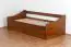 Youth Bed/functional Bed Pine solid wood color oak rustic 94, incl. slat grate - 90 x 200 cm (w x l)