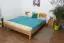 Platform bed / Solid wood bed Wooden Nature 03, oak wood, oiled - 180 x 200 cm