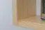 Wall shelf solid, natural pine wood Junco 283A - Dimensions 30 x 30 x 12 cm