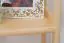 Low 3-Tier Shelving Unit Junco 57D, solid pine, clearly varnished - H86 x W50 x D30 cm