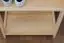 Shoe Rack Storage Junco 57D, solid pine, clearly varnished - H86 x W50 x D30 cm