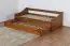 Youth Bed/functional Bed Pine solid wood color oak rustic 93, incl. slat grate - 90 x 200 cm (w x l)