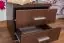 Bedside table "Easy Furniture" N2, Dark Brown lacquered