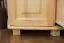 Sideboard 058, 3 drawer, 2 door, solid pine wood, clearly varnished - H78 x W118 x D47 cm 
