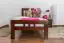 Children's bed / Youth bed "Easy Premium Line" K8, solid beech wood, dark brown - 90 x 190 cm
