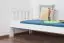 Single bed/guest bed pine solid wood white 76, incl. Slat Grate - 80 x 200 cm (W x L)