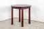Table solid pine wood, Walnut colours Junco 234B (round) - diameter 80 cm