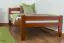 Single bed "Easy Premium Line" K1/2n, solid beech wood, cherry red - 90 x 200 cm