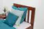 Single bed "Easy Premium Line" K8, solid beech wood, cherry red - 90 x 190 cm