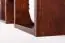 Suspended rack / Wall shelf solid pine wood, Walnut colour Junco 285 - Measurements: 33 x 162 x 20 cm (H x W x D)