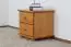 Bedside table solid pine wood, Alder colours Junco 133 - Measurements 41 x 42 x 35 cm (h x w x d)