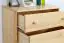 2 Door, 2 Drawer Sideboard Junco 165, solid pine wood, clearly varnished - H100 x W80 x D42 cm