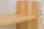 Wall shelf 001, solid pine wood, clear finish - H40 x W75 x D20 cm