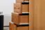 Dresser solid pine wood, Alder colours Junco 145 - Measurements 100 x 60 x 42 cm (h x w x d)