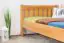 Single bed/guest bed Pine solid wood Alder color 66, incl. Slat Grate - 100 x 200 cm