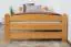 Single bed/guest bed pine solid wood Alder color 84, incl. slat grate - 100 x 200 cm
